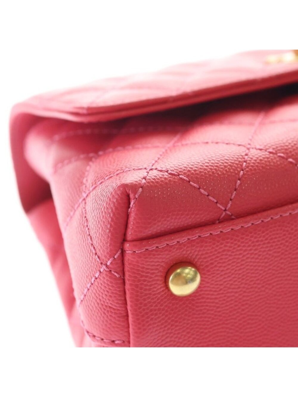 Chanel Herehandle 2-Way Mini Shoulder Bag Pink Caviar Leather Gold - Picture 5 of 9